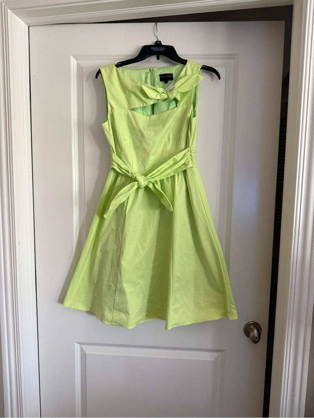 Nanette Lepore Lime Green Fit-and-Flare Mini Dress
